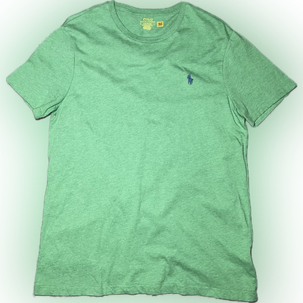 Ralph Lauren Polo T-shirt Custom Slim Fit Green